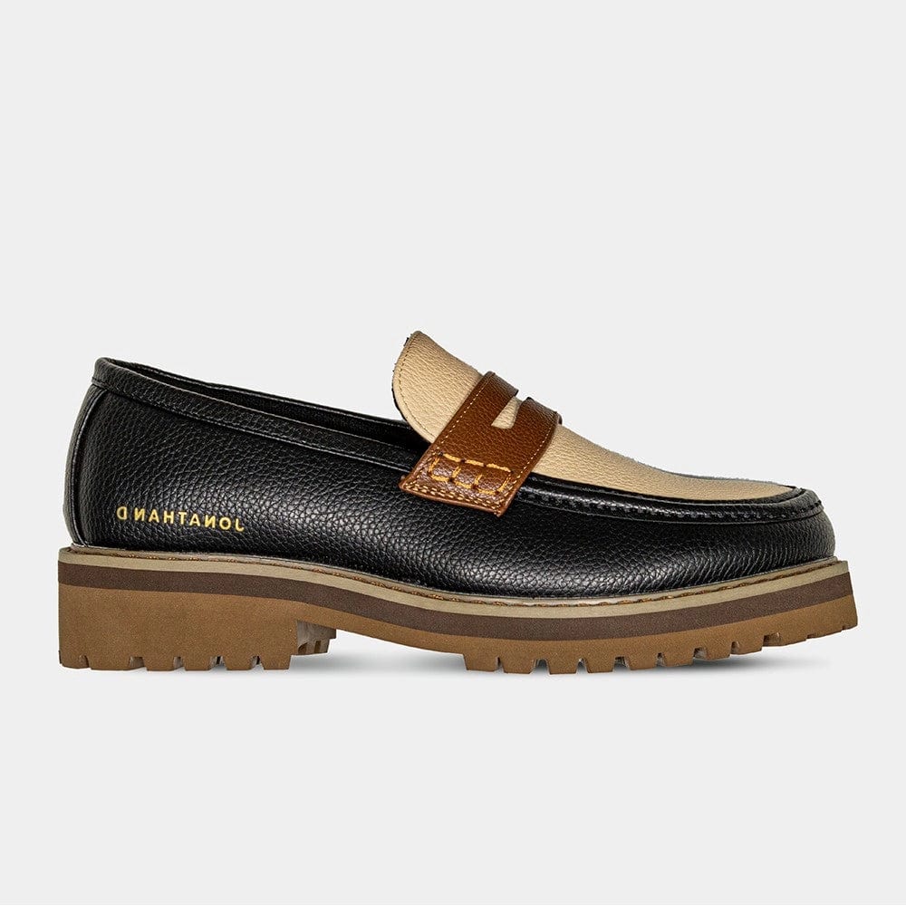 Jonathan D Jonathan D Penny Moccasin Black/Tan (7045624234073)