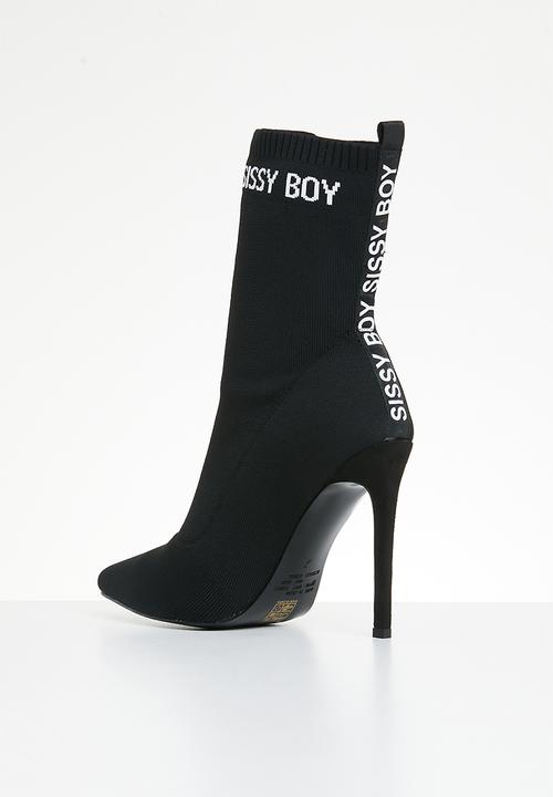 Sissy Boy Ladies Boots SissyBoy Ladies Sock Stilletto Boot Black (7290025738329)