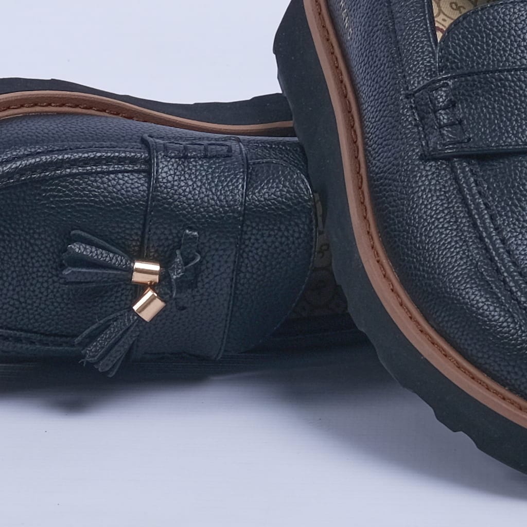 Jonathan D Casual Shoes Jonathan D Scoute Tassel Shoe Black (7255201382489)