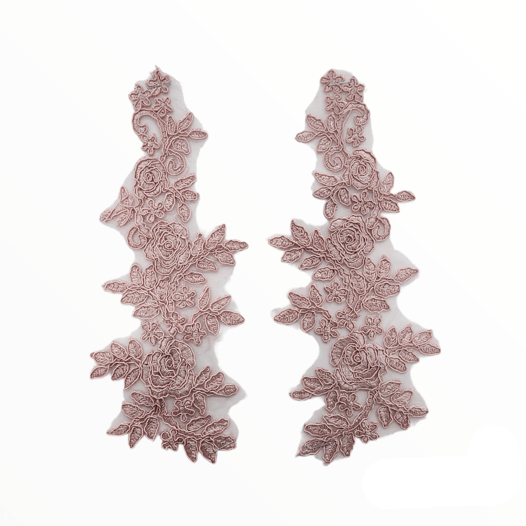 TRIMMINGS HABBY Dusty Pink Patches HEJ016 (7665080664153)