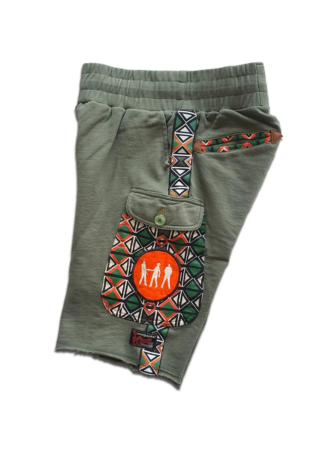 Magents shorts Magents Bhunxa Pat Stripe Shorts Olive (7196564127833)