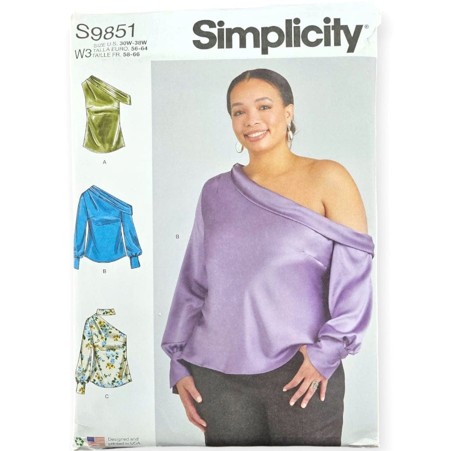 Simplicity Patterns Habby 30W-38W 9851 W3 Simplicity Sewing Patterns