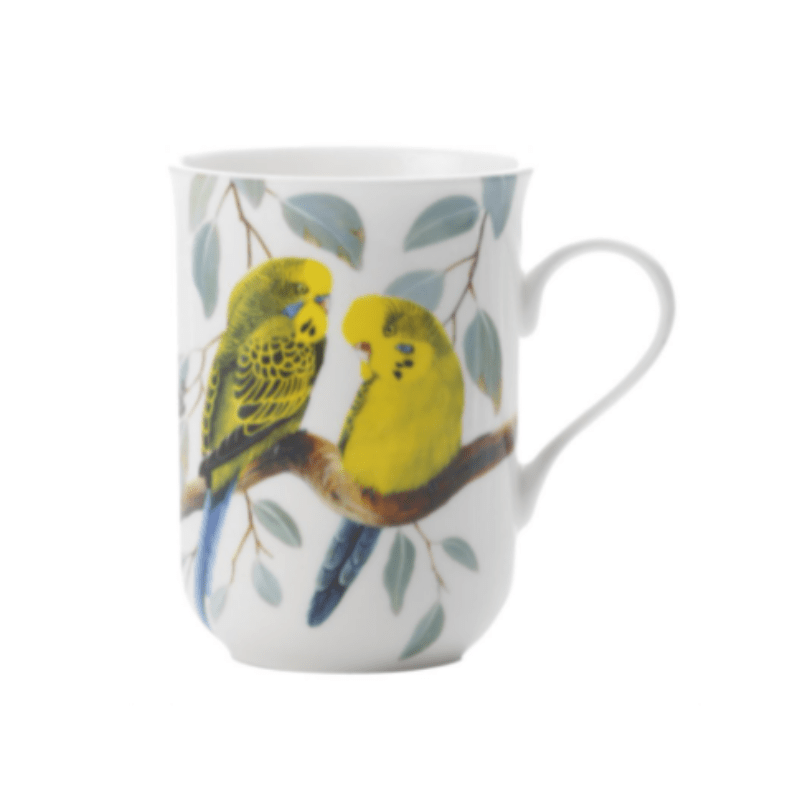 Maxwell & Williams MUG Maxwell & Williams Birds of the World Eric Shepherd Mug 300ML Budgerigars (6859320262745)