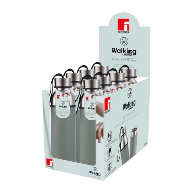 Bergner FLASK BOTTLE Bergner 570ml Stainless Steel Vacuum Bottle Green BG-37760-GR (7079374028889)