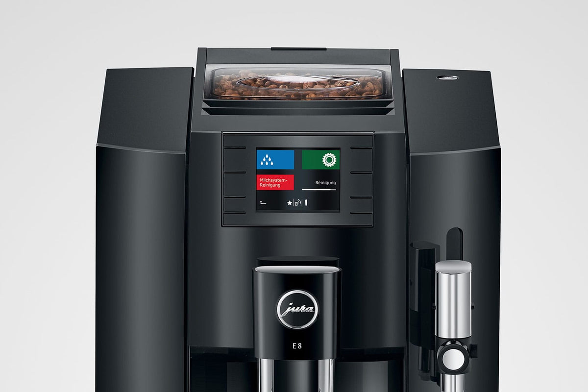Jura COFFEE MACHINE Jura E8 Automatic One Touch 1450W Bean To Cup Cappuccino Machine (7269536301145)
