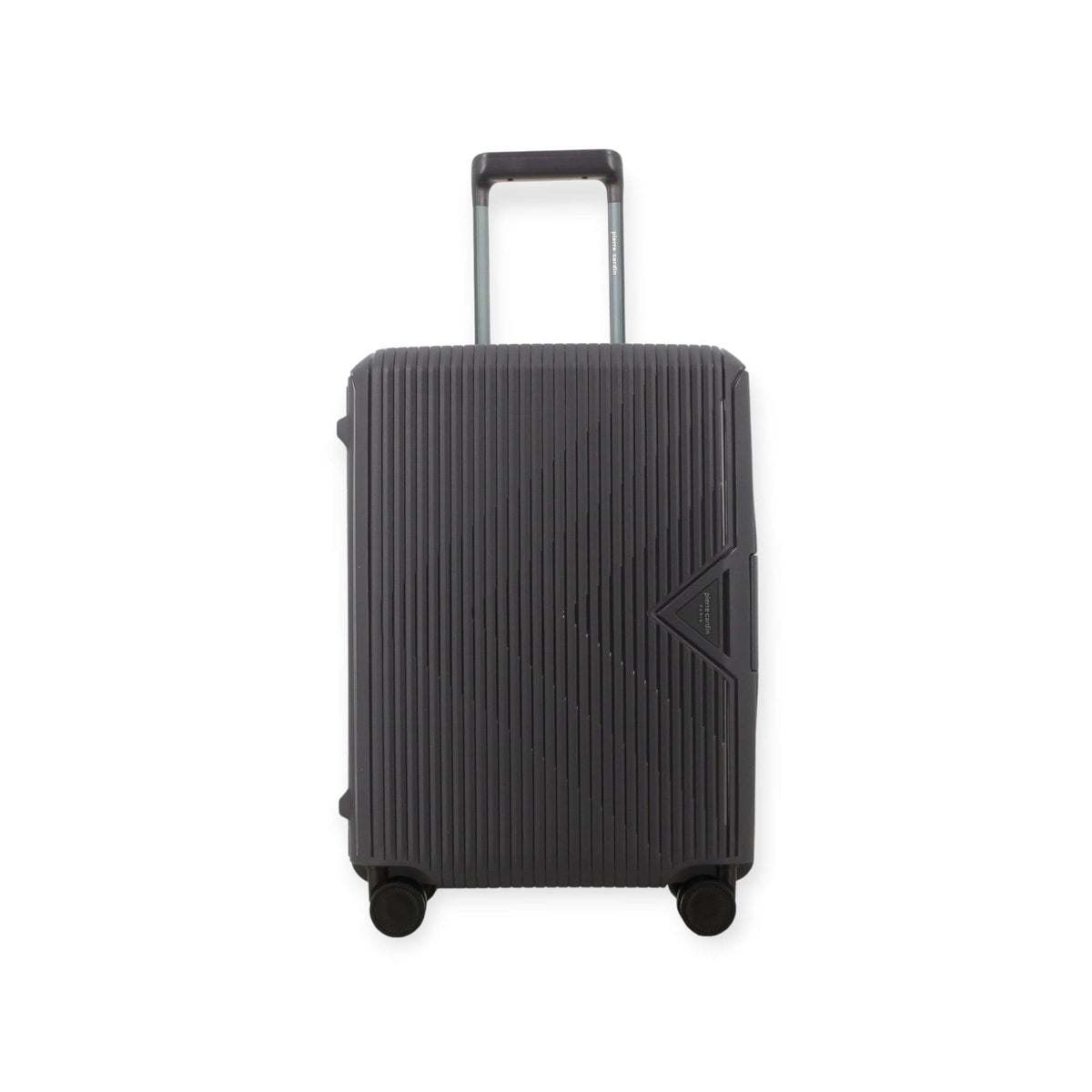 Pierre Cardin Suitcase Pierre Cardin Cannes Case Luggage 20 Inch Charcoal/Orange (7911645380697)