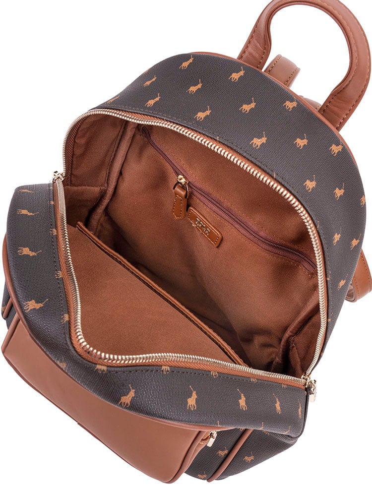 Polo Ladies Handbags Brown Polo Women's Camden Backpack (7711778177113)