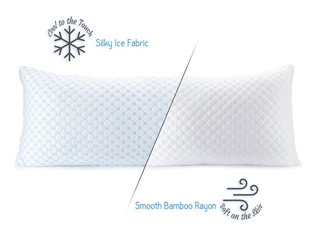 LATEX pillow Gel-infused Memory Foam Body Pillow 132 x 40,5cm (7466335076441)