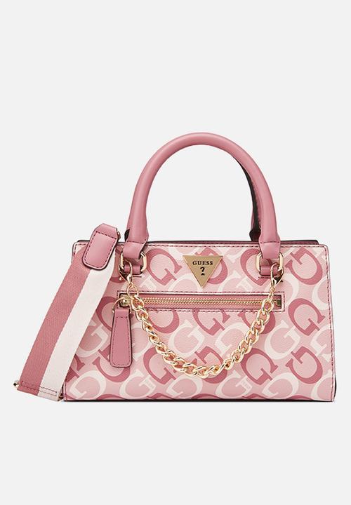 Guess Bandera Satchel-Pink (7991178035289)