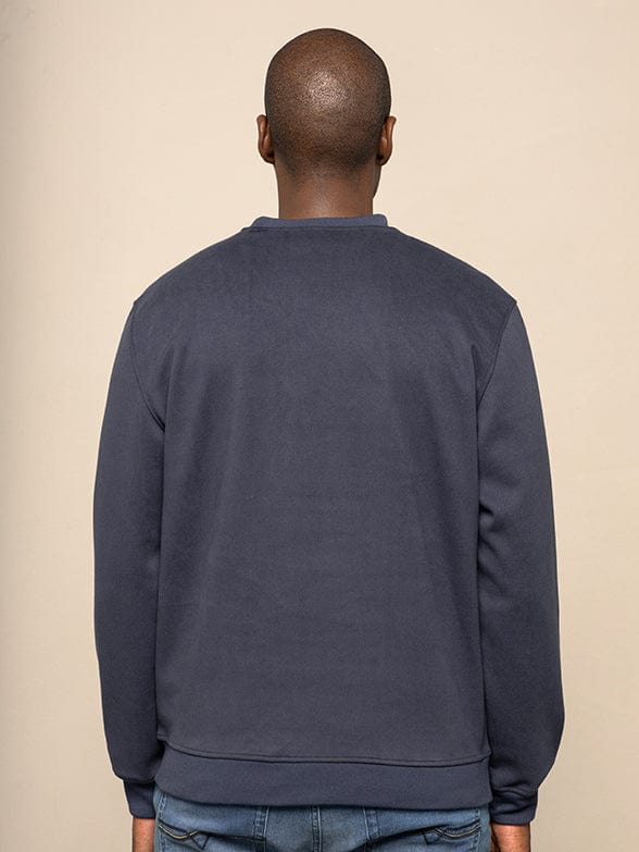 Polo Sweater Polo Mens Long Sleeve Crew Pocket Sweater