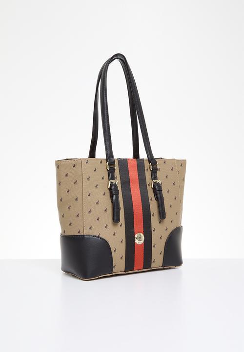 Polo Ladies Handbags Polo Parker Tote Camel (7496747188313)