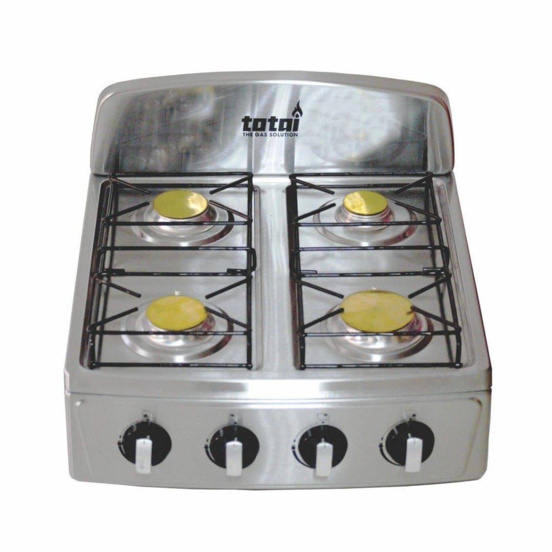 Totai Gas Hot Plate Totai 4 Burner Table Top Gas Stove 26/004SS (7080260239449)