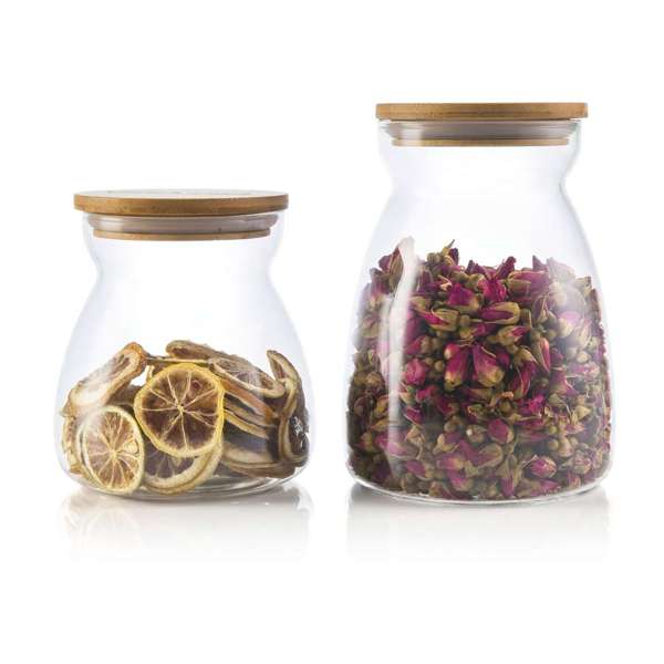 O'lala Storage Jar 600ml Bamboo SK-7128