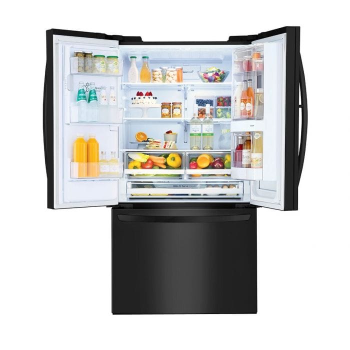 LG Fridge LG  626L Matte Black French Door Instaview with Door-In-Door  GC-X268NQSM (4769281802329)