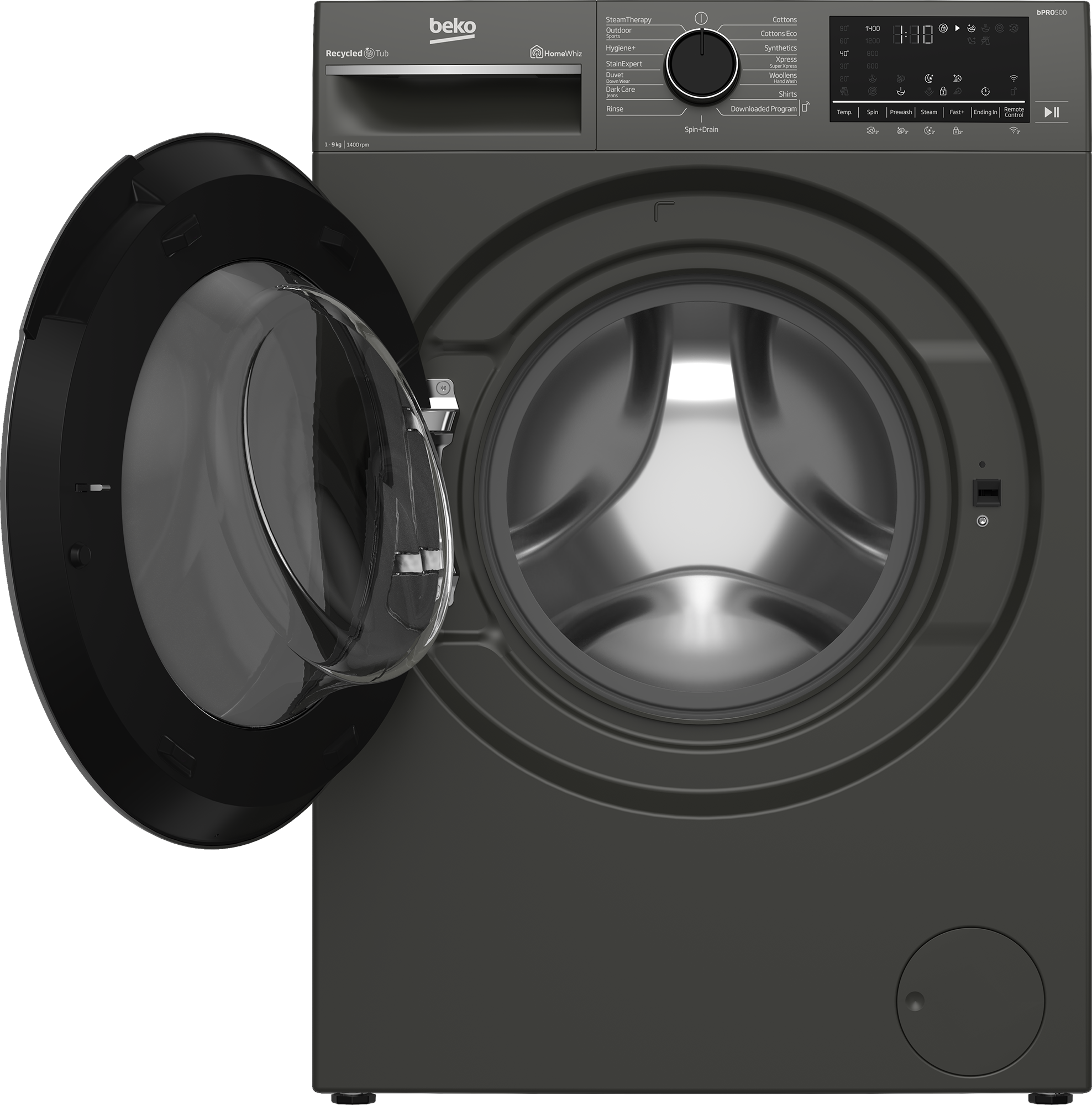 Beko 9kg Metallic Front Loader Washing Machine BAW204