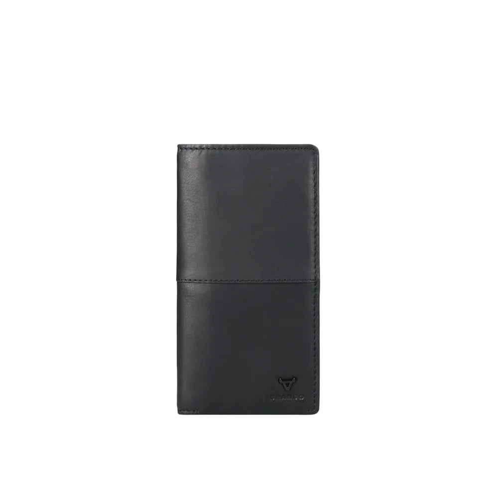 Brando James Upright Travel Wallet-Black 7176JAMBLK.
