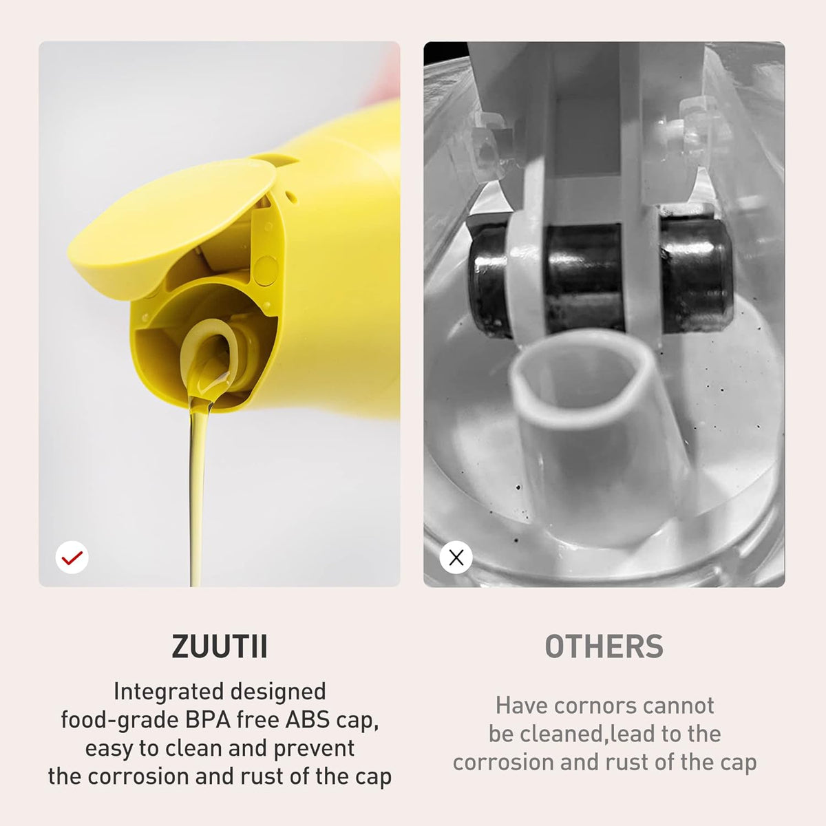 Zuutii Oil Dispenser 500ml Light Lemon ZTOC5640