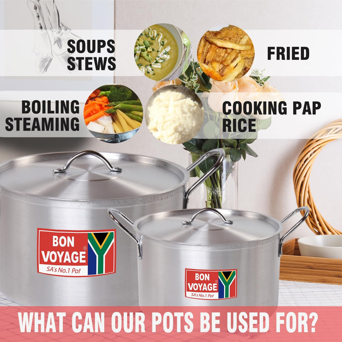 Bon Voyage 55 Litre Heavy Quality Catering Pot M3818