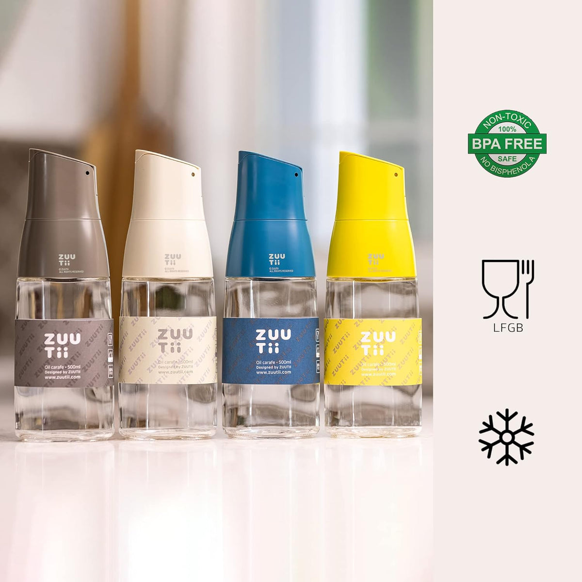 Zuutii Oil Dispenser 500ml Light Lemon ZTOC5640