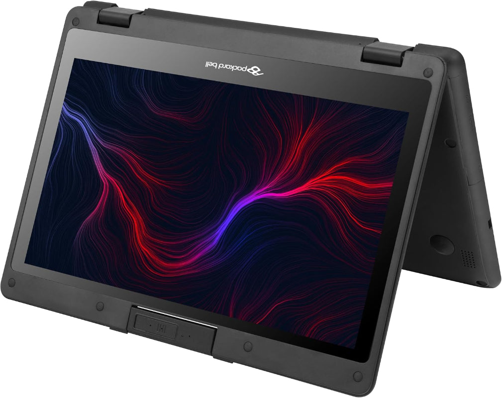 Packard Bell Prost Rugged Convertible IP54 4GLTE & Touch Screen Laptop N95 8GB 128SSD.