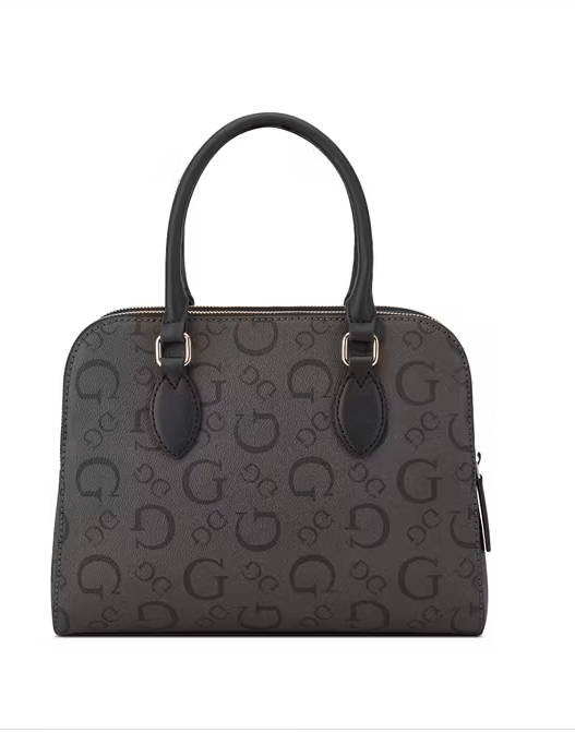 Guess Ladies Handbags Guess Women's Bag Delphina Satchel Black (7795100516441)