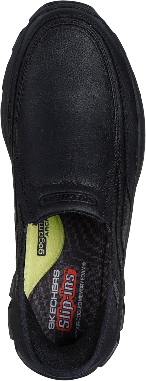 Mens Sketchers Slips Ins RF Respected Elgin Black