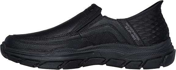 Mens Sketchers Slips Ins RF Respected Elgin Black