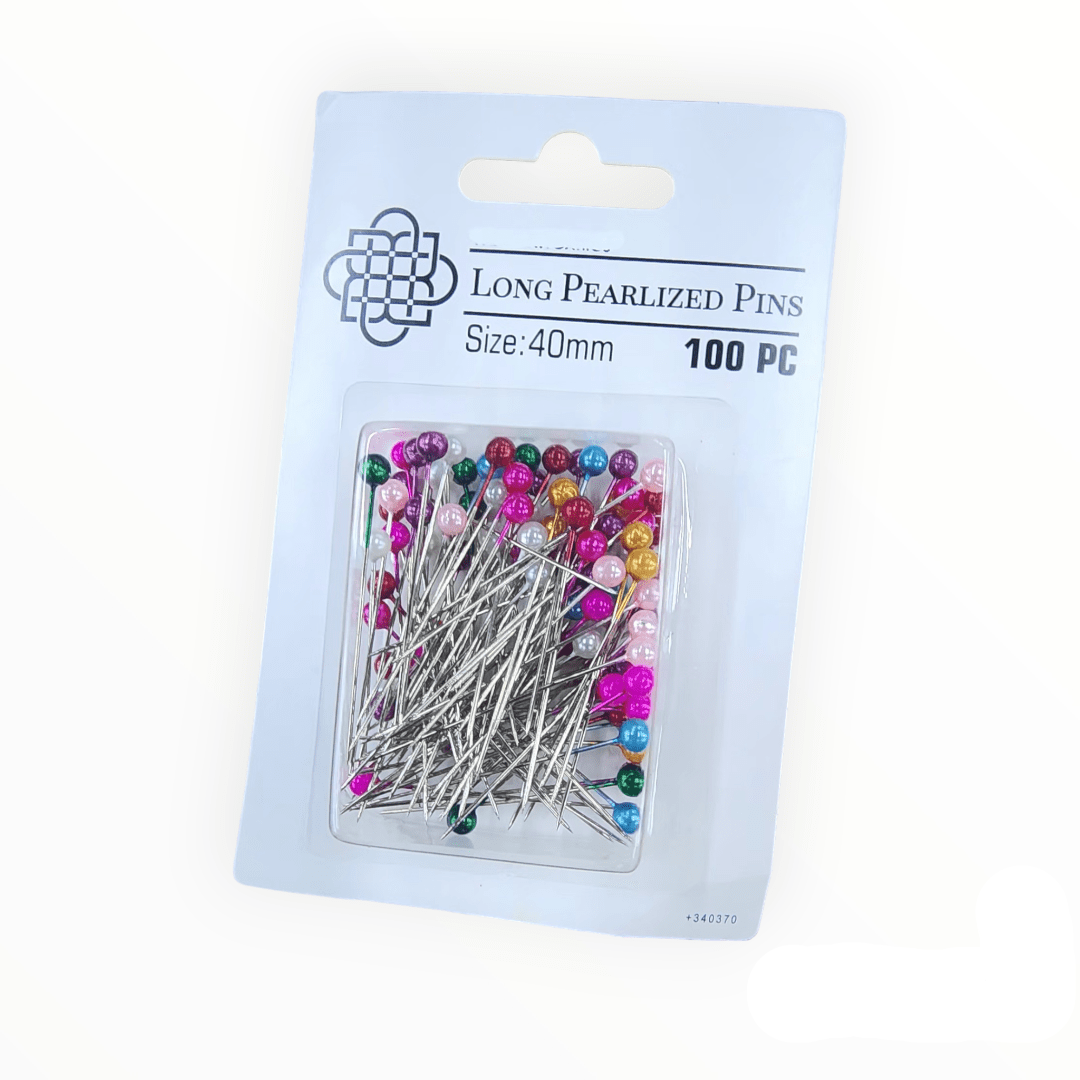 PINS HABBY Multi Long Pearlized Pins 40 mm (7670712369241)