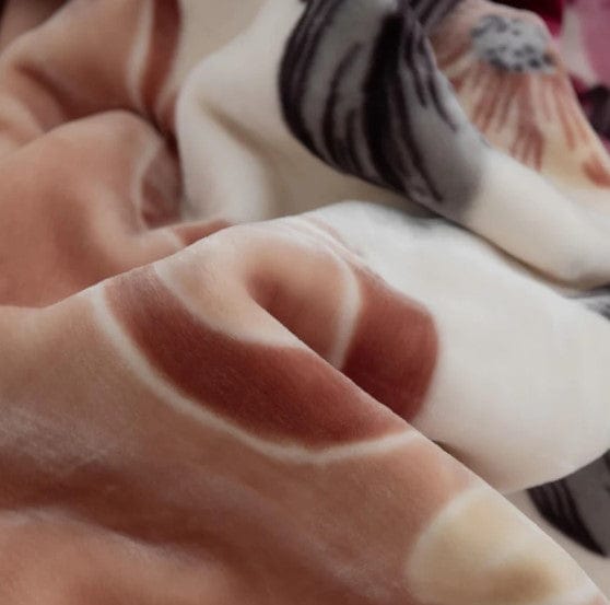 ARANDA Blankets Aranda Faux Mink 2 Ply Blanket Argento Ribbon Queen (2131663552601)