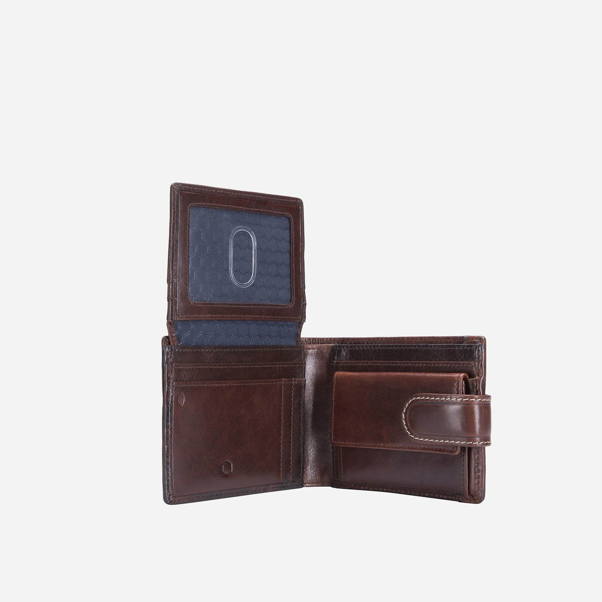 Jekyll & Hide Wallets Jekyll & Hide Oxford Billfold Wallet With Coin And Tab Closure Coffee (7266304295001)