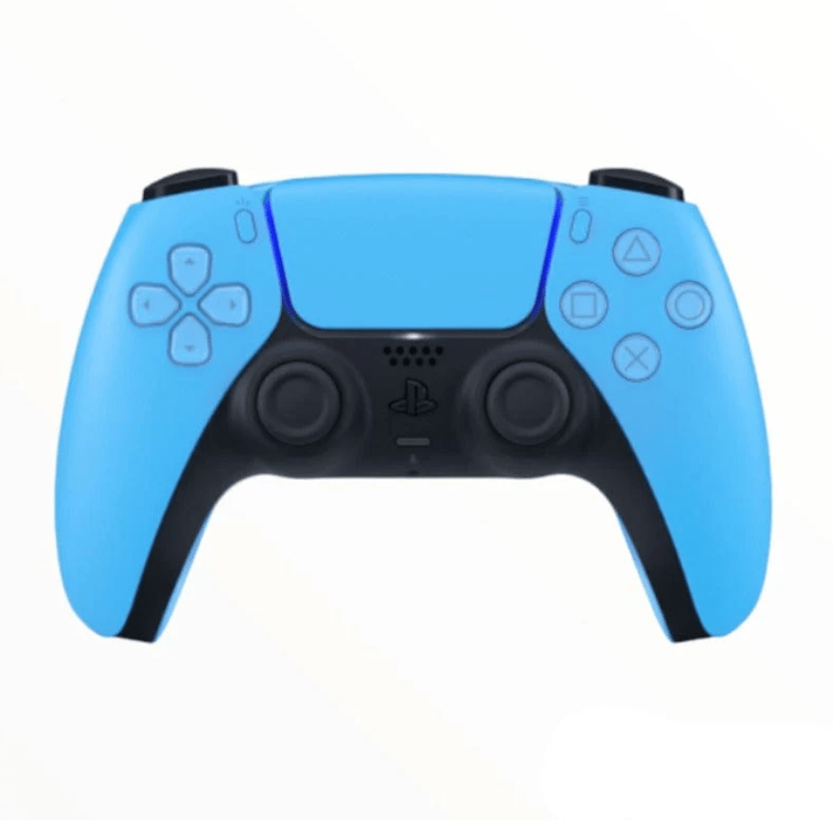 PlayStation VIDEO GAME CONSOLE PS5 Gamer Style Bundle Sniper, Godfall and more + Dual Controllers (1 Star Light Blue)