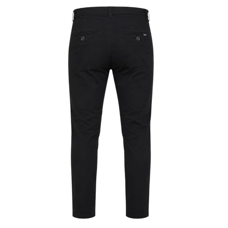 Carducci Mens Tailored Fit Chinos Arona Black.