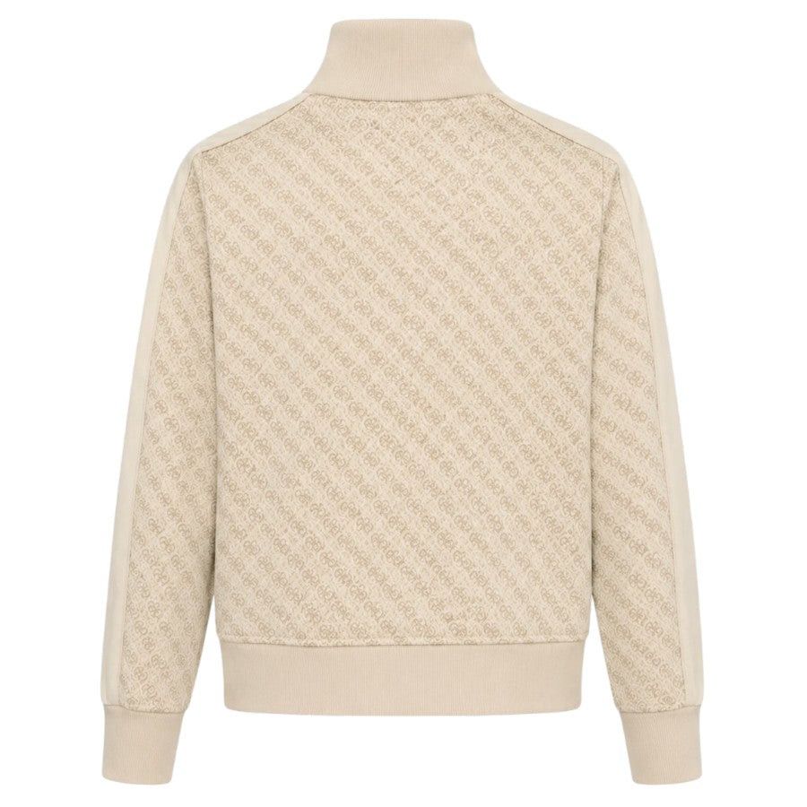 Guess Ladies Sweater Jacket Beige Maya 4g Full-zip GM19904.