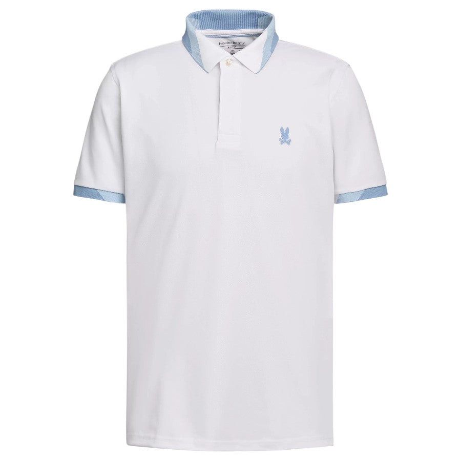 Psycho Bunny Mens T-Shirt White Onyx Sport Polo MT0100117.