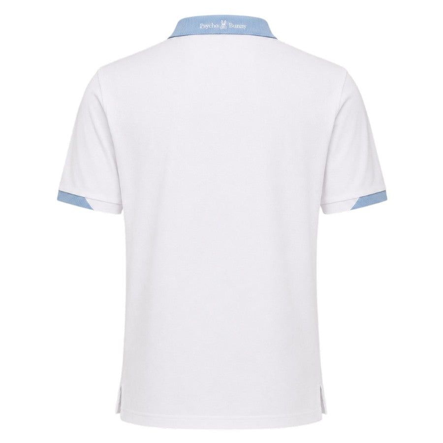 Psycho Bunny Mens T-Shirt White Onyx Sport Polo MT0100117.