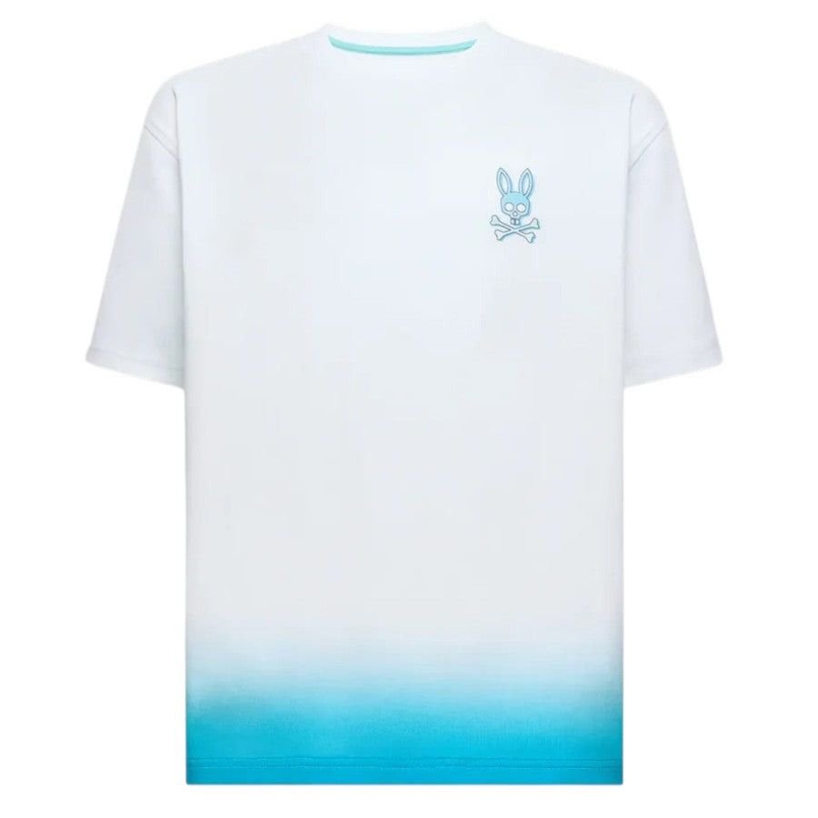 Psycho Bunny Mens T-Shirt White Dax Chest Graphic MT0200229.