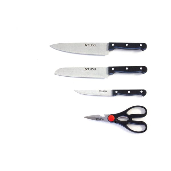 CASA Knife Casa Treviso Knife & Food Shear Set 4 Piece CAKS03