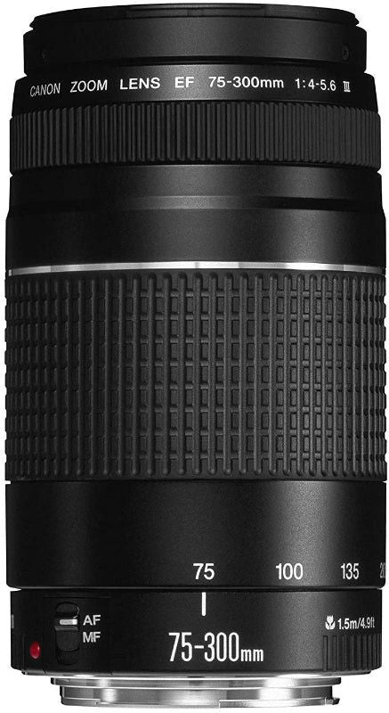 Canon EF 75-300mm f/4-5.6 III Telephoto Zoom Lens for Canon SLR Cameras.