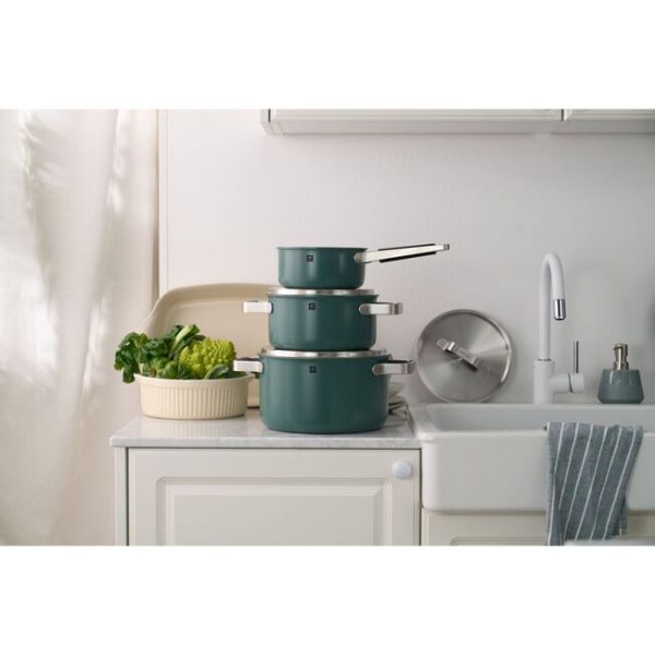 Zwilling Pure Stainless Steel Pots Set 5 Piece Green ZW-1028857