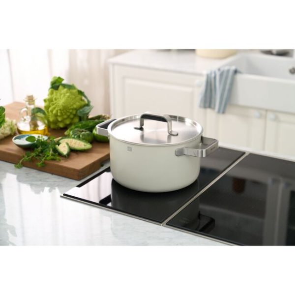 Zwilling Pure Stainless Steel Pot Set 5 Piece Ivory ZW-1028807