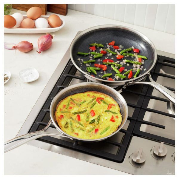 Zwilling Peak Stainless Steel Ceramic Non-Stick Coating Frying Pan 20 & 26cm Set ZW-1034502.