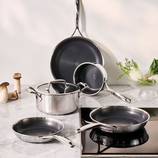 Zwilling Peak Stainless Steel Ceramic Non-Stick Coating Sauce Pan with lid 16cm ZW-1034503.