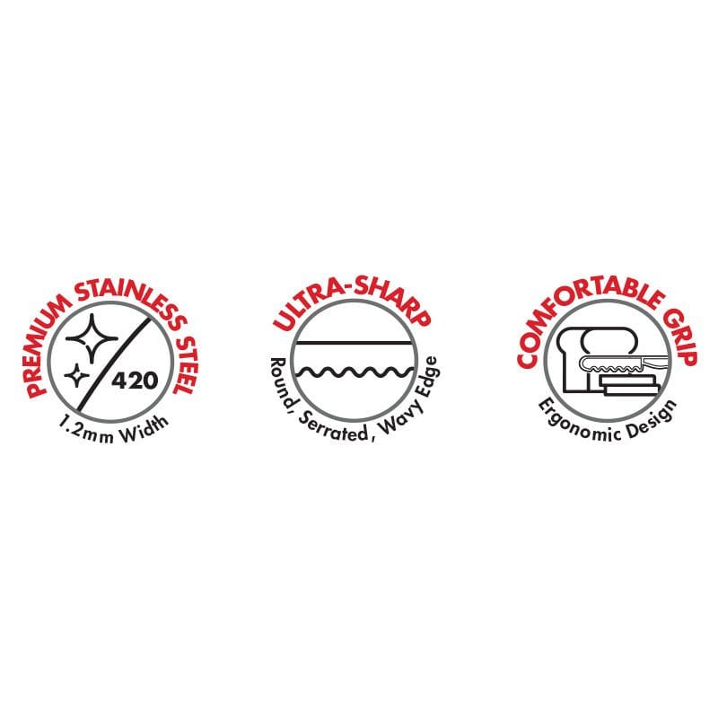 BENNETT READ Vacuum Sealer Rolls Bennett Read 4 Pieces Serrated Knife Set KKN102 (7312812277849)