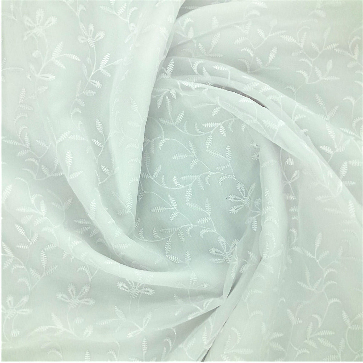 Fabric Embroided White Voile Lace 290 cm (8044857294937)