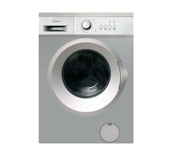 Midea Midea 7Kg Silver Washing Machine MFE70-S1202 (7076133634137)