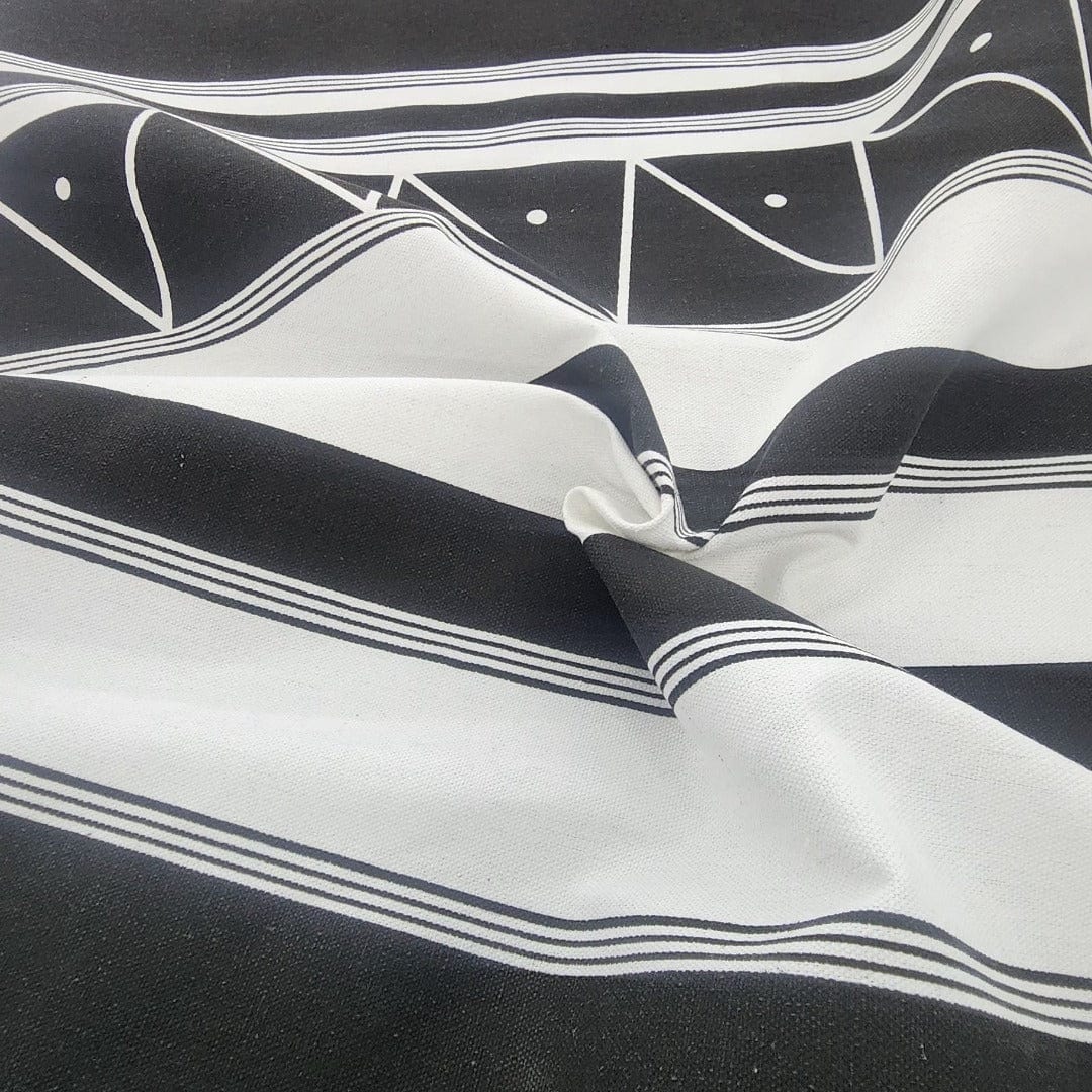 XHOSA FABRIC Dress Fabrics Printed Xhosa Fabric Dsn 3 150cm White (7589293654105)