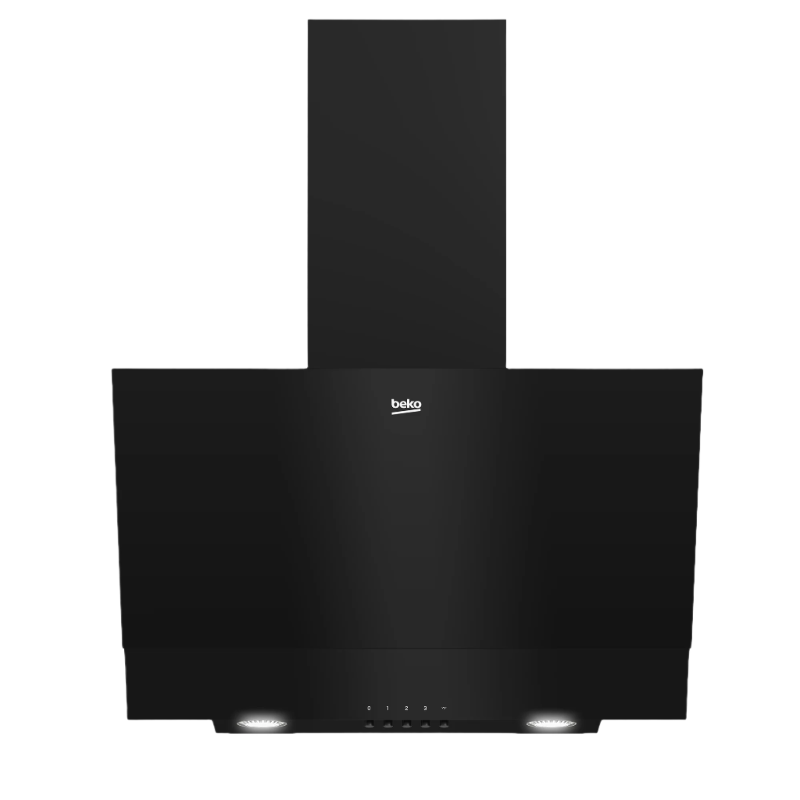 Beko 60cm Black Inclined Glass Cookerhood BHCA62422BBH