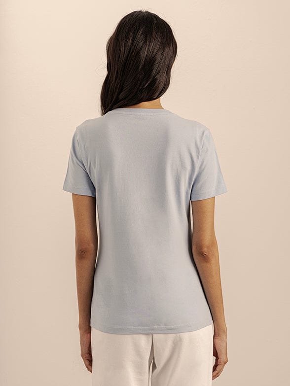 Polo Polo Ladies Sadie Beaded Tee Blue (7400026865753)