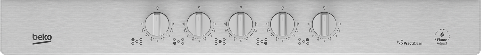 Beko 75 cm Stainless Steel Gas Hob HIAW75226SXE