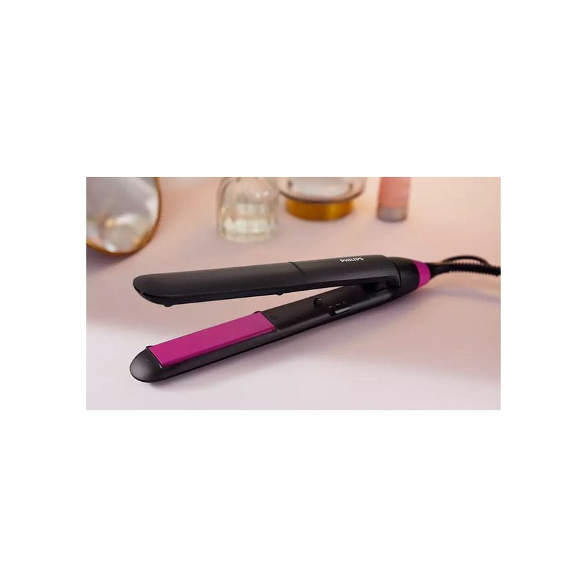 Philips HAIR DRYER Philips Straightcare Essential Thermoprotect Straightener Black/Pink BHS375/00 (7419580874841)